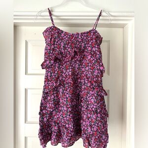 Pink flora dress size S